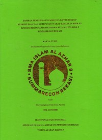 Dampak Penggunaan Fasilitas Litf Terhadap Kedisiplinan Dan Ketepatan Waktu Kegiatan Sholat Dzuhur Berjamaah Bagi Siswa Kelas 12 IPS SMAI 8 Summarecon Bekasi