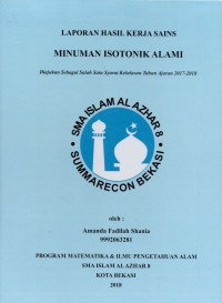 Minuman isotonik alami