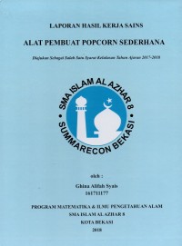 Alat pembuat popcorn sederhana