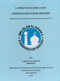 Anomali gravitasi newton