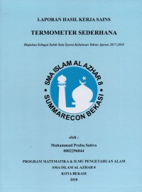 Termometer sederhana