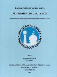 Pembersih noda dari lemon