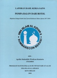 Pompa balon dari botol