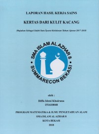 Kertas dari kulit kacang