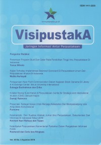 Visi Pustaka : Jaringan Informasi Antar Perpustakaan (Jurnal)