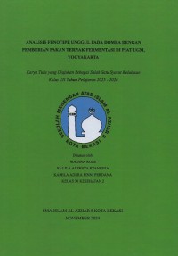 Image of Analisis fenotipe unggul pada domba dengan pemberian pakan ternak fermentasi di PIAT UGM, Yogyakarta