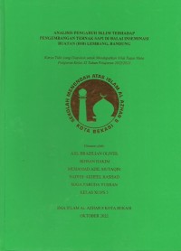 Analisis Pengaruh Iklim Terhadap Pengembangan Ternak Sapi di Balai Inseminasi Buatan (BIB) Lembang, Bandung