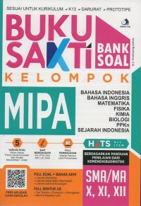 Buku Sakti Bank Soal Kelompok MIPA SMA/MA Kelas 10, 11, 12