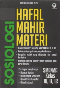 Hafal Mahir Materi Sosiologi SMA/MA Kelas 10, 11, 12