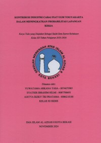 Image of Kontribusi industri cabai PIAT UGM Yogyakarta dalam meningkatkan probabilitas lapangan kerja