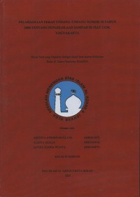 Image of Pelaksanaan peran undang-undang nomor 18 tahun 2008 tentang pengelolaan sampah di PIAT UGM Yogyakarta