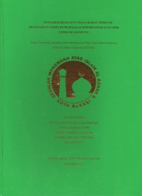 Pengaruh Kesigapan Masyarakat Sebelum Menghadapi Gempa Bumi di Balai Inseminasi Buatan (BIB) Lembang, Bandung