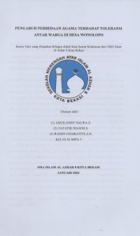 Image of Pengaruh perbedaan agama terhadap toleransi antar warga di desa wonolopo