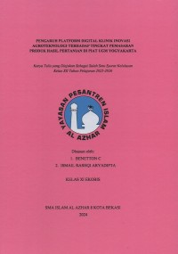 Image of Pengaruh platform digital klinik inovasi agroteknologi terhadap tingkat pemasaran produk hasil pertanian di PIAT UGM Yogyakarta