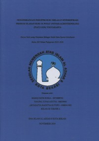 Image of Pengembangan industri susu melalui diversifikasi produk olahan susu di pusat inovasi agroteknologi (PIAT) UGM, Yogyakarta