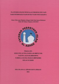 Image of Platform online penjualan produk susu sapi dari peternakan sapi di PIAT UGM Yogyakarta