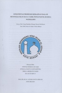 Image of Efektifitas produksi kerajinan dalam meningkatkan daya tarik pengunjung di desa wonolopo